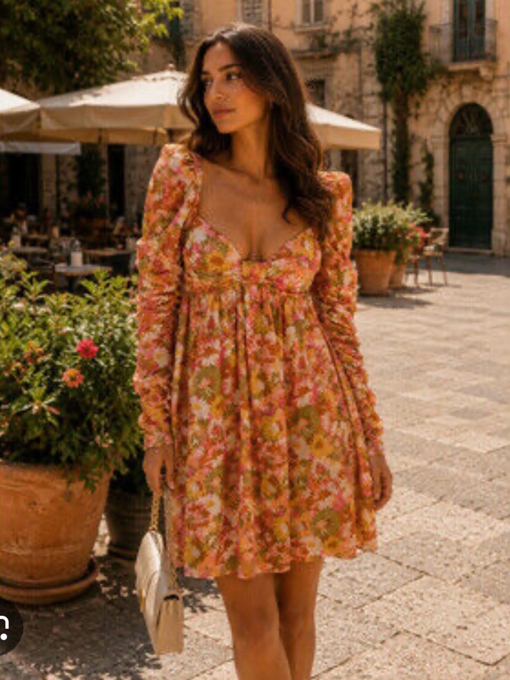 Zimmermann Floral Mini Dress - Pink & Olive & Yellow